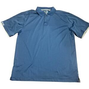 Callaway Golf Heather Micro Stripe Mens Polo Shirt Size XL 100% Polyester